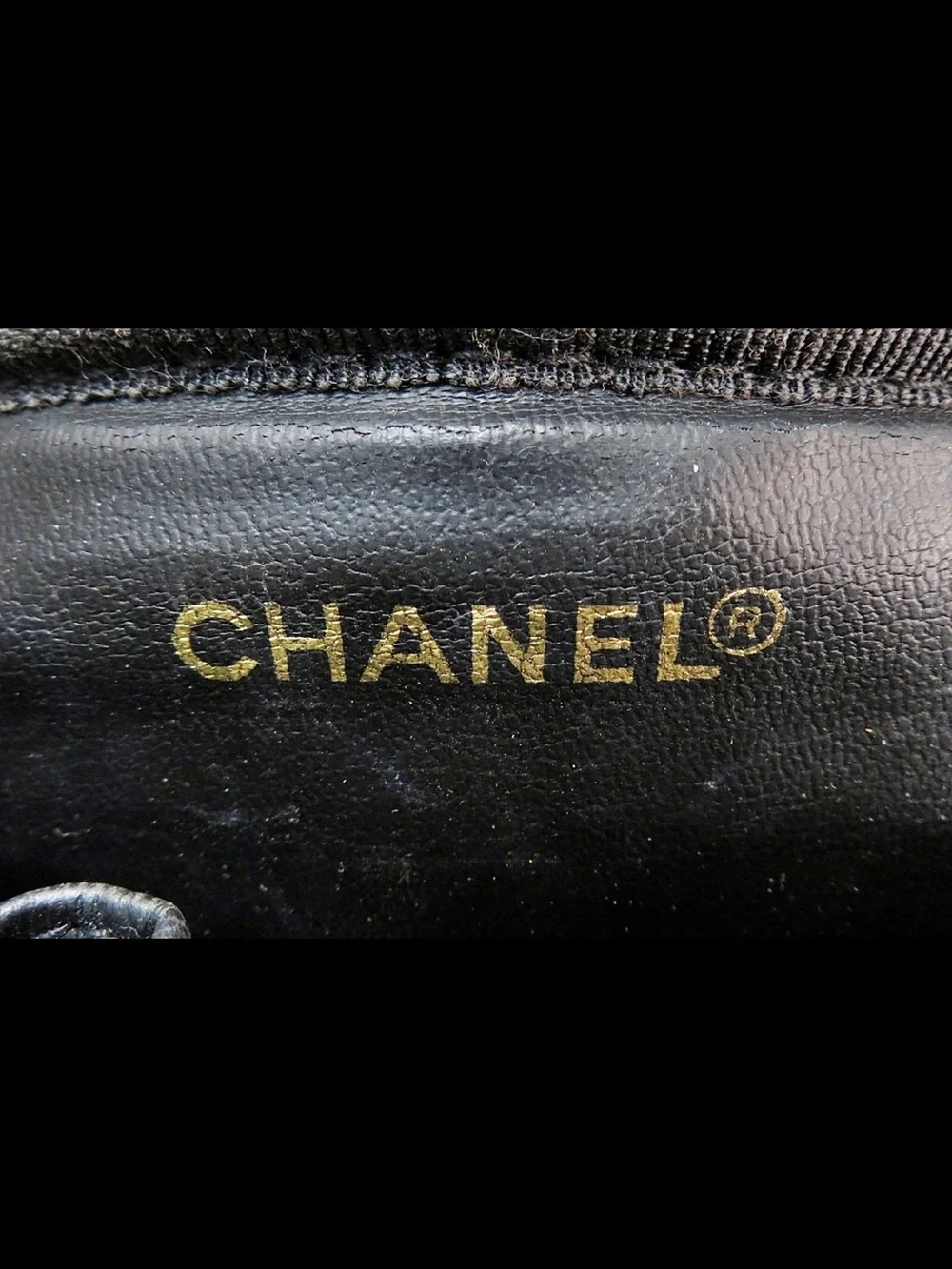 CHANEL Black Quilted Leather Vanity Case with Gold Hardware